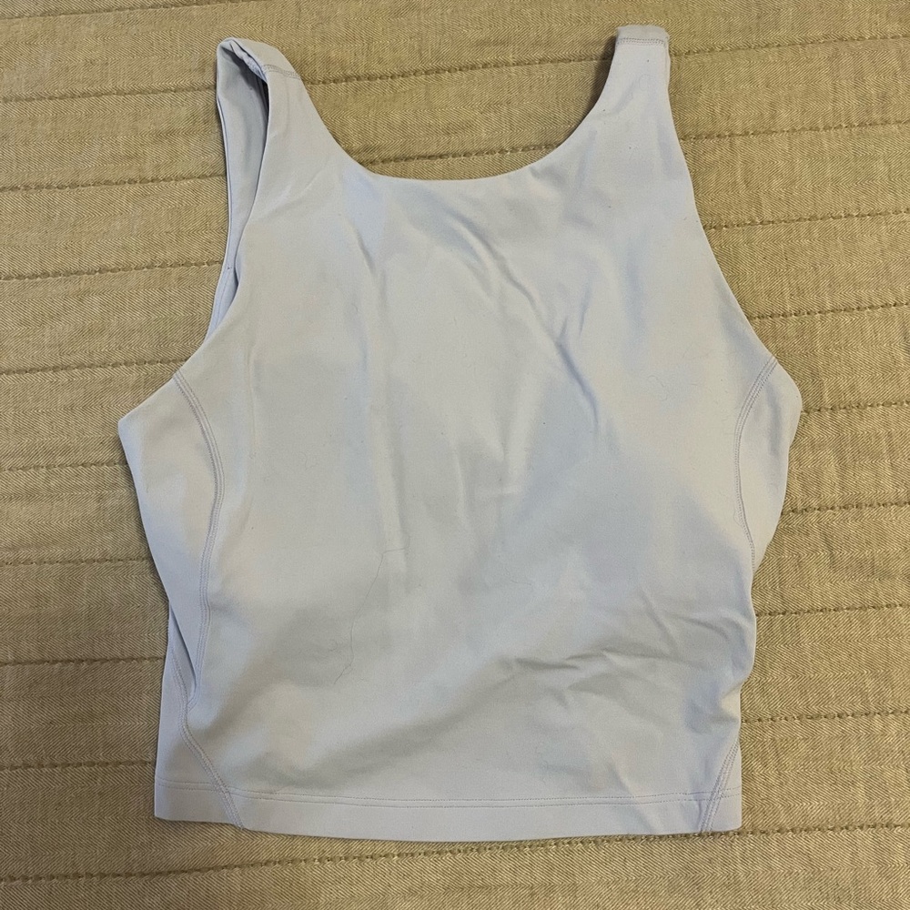 High neck align tank Lululemon light blue size 4